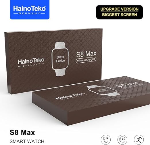 Haino Teko Smart Watch For Men Boys S8 Max Silver Edition